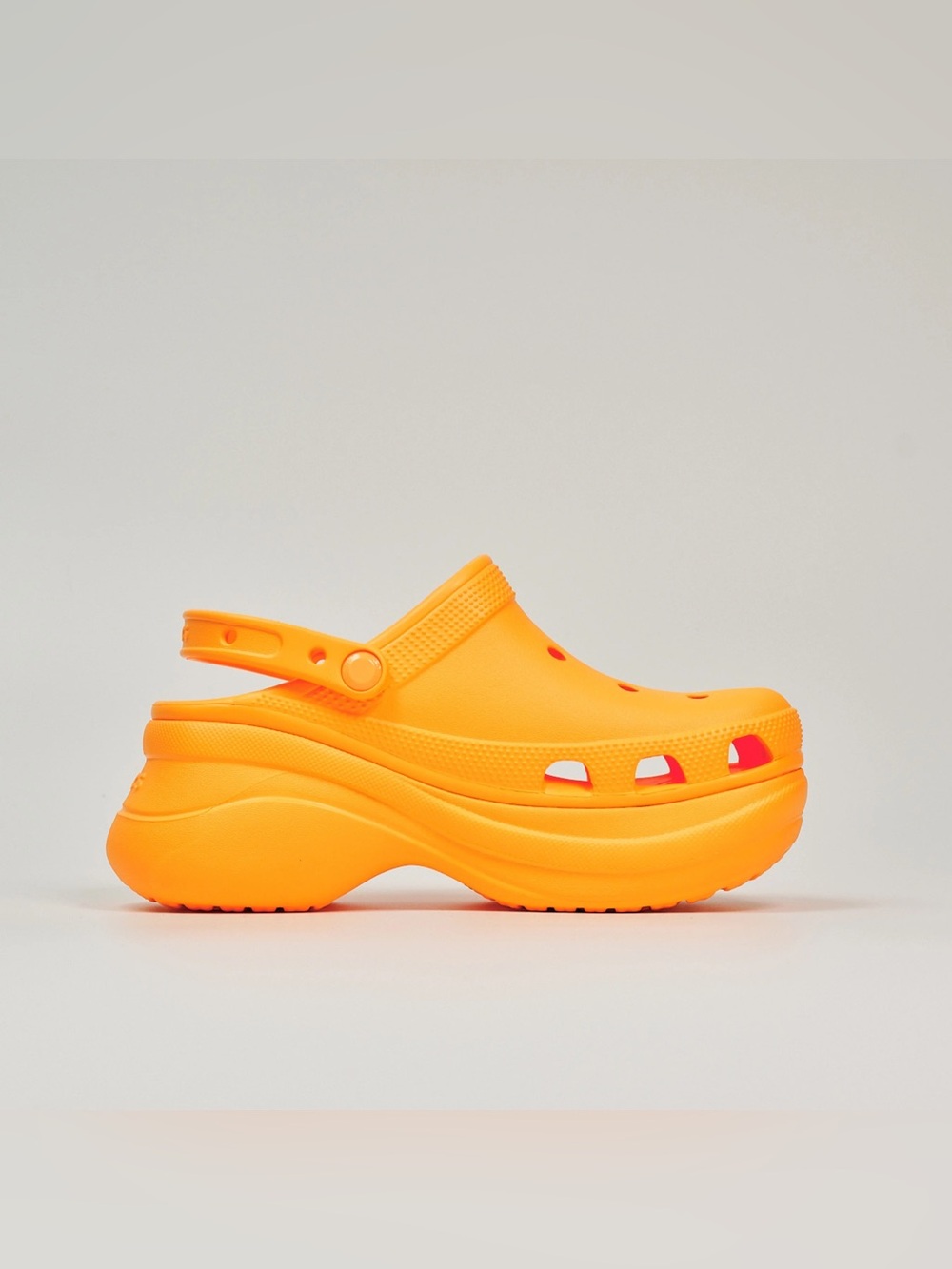 Crocs Bae clogs in orangesicle women’s 7 bright orange platform shoes literide - Picture 6 of 16